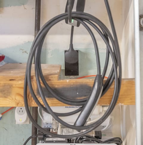 EV Charger in the One-Car Garage!