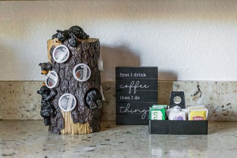 Coffee and Tea basics provided during your stay!