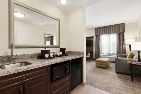 Studio Suite, 1 King Bed | Living area | 42-inch flat-screen TV with cable channels, TV