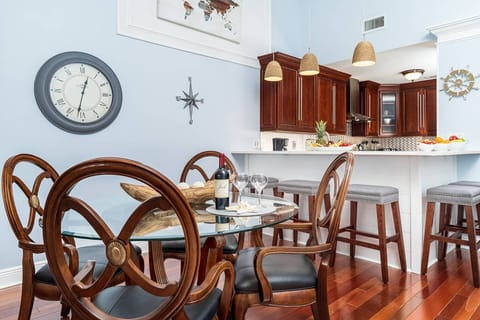 Dining Room Table with (4) Chairs & Counter Seating for (5)