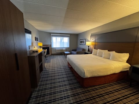 Deluxe Suite, 1 King Bed, Non Smoking | Pillowtop beds, desk, laptop workspace, blackout drapes