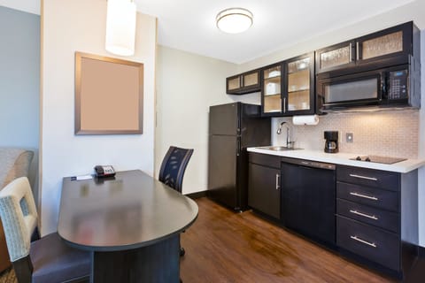 Suite, 1 Bedroom, Accessible (Mobility Tub) | Private kitchenette | Fridge, microwave, stovetop, dishwasher