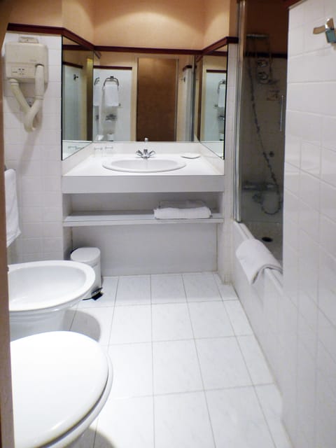 Superior Double Room | Bathroom | Hydromassage showerhead, free toiletries, hair dryer, towels