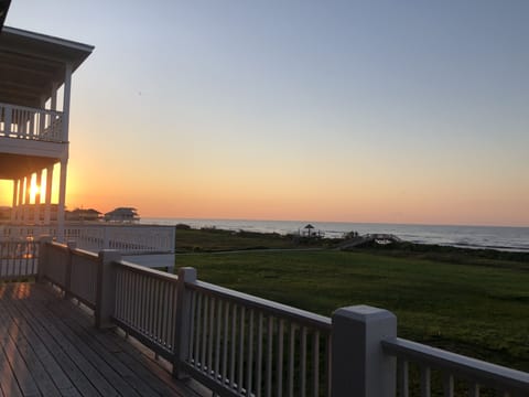 Right on the beach. No obstructed view! Beautiful sunrises!