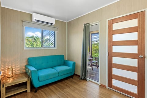 Superior 1 Bedroom Cabin - Sleeps 2 | Living area | 12-inch flat-screen TV with digital channels, TV