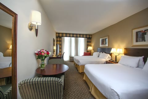 Suite, 2 Queen Beds, Non Smoking | In-room safe, desk, laptop workspace, iron/ironing board