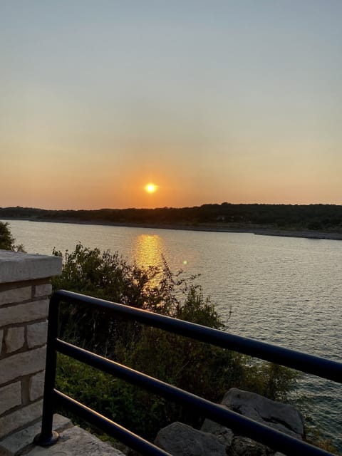 Beautiful sunsets steps away from our front door