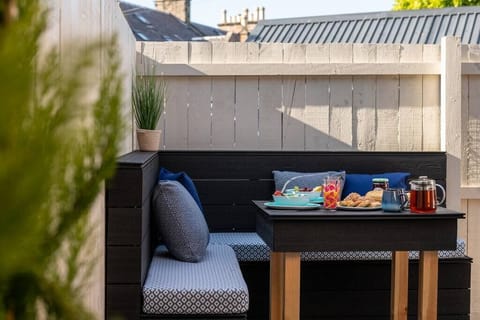 Spacious padded seating for even extra comfort outside.