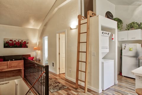 Ladder leading up to the children's loft. 