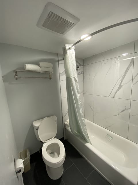 Standard Room, Multiple Beds | Bathroom | Free toiletries, hair dryer, towels