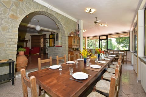 The bright and wide dining area
