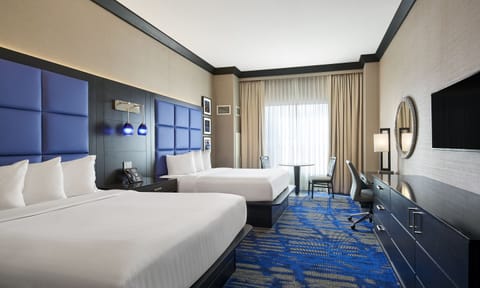 Deluxe Room, 2 Queen Beds, Non-Smoking (Ak-Chin High Rise) | In-room safe, iron/ironing board, rollaway beds, bed sheets