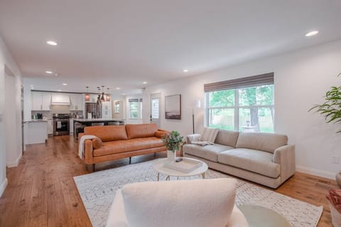 Open kitchen and living room