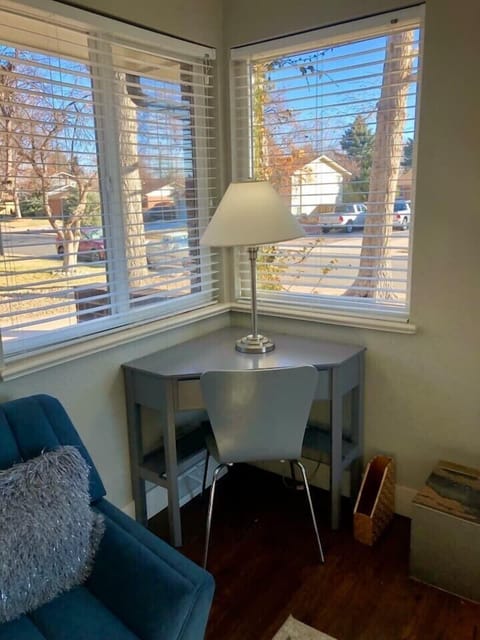 Cozy corner desk for your own little corner of the world-one of many workspaces 