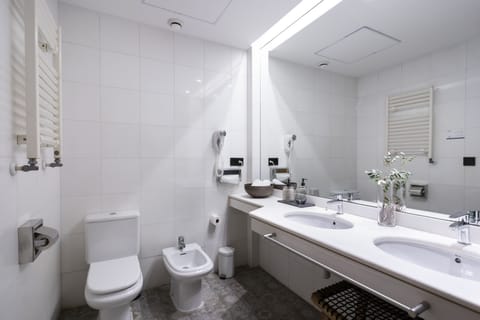 Superior Double or Twin Room | Bathroom | Free toiletries, hair dryer, bidet, towels