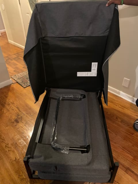 Converts into a single bed living room