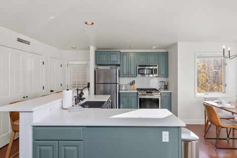 Freshly painted kitchen