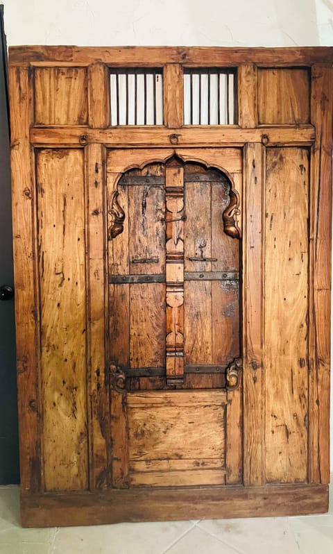 Suite is decorated as British Indian Beach style with unique  pieces from India