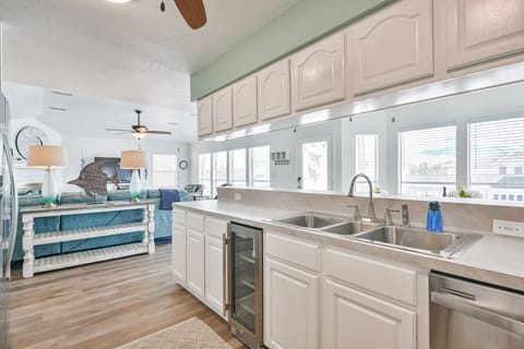 Keep your beverages nice and cold in the wine fridge.