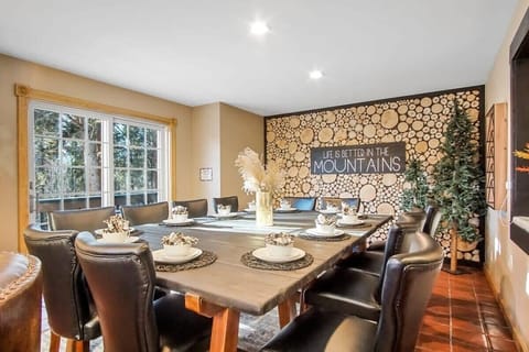 Dining area with access to the private outdoor deck