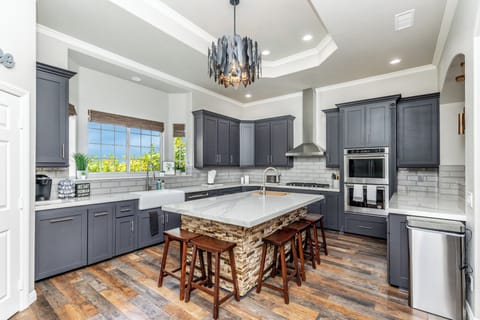 Huge Island with Bar seating to the right