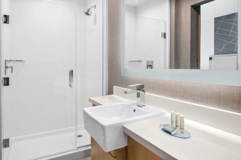 Suite, 2 Queen Beds | Bathroom | Hair dryer, towels