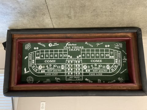 Craps table