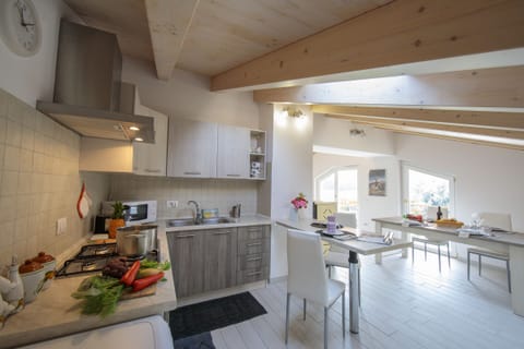 Kitchen and dining area