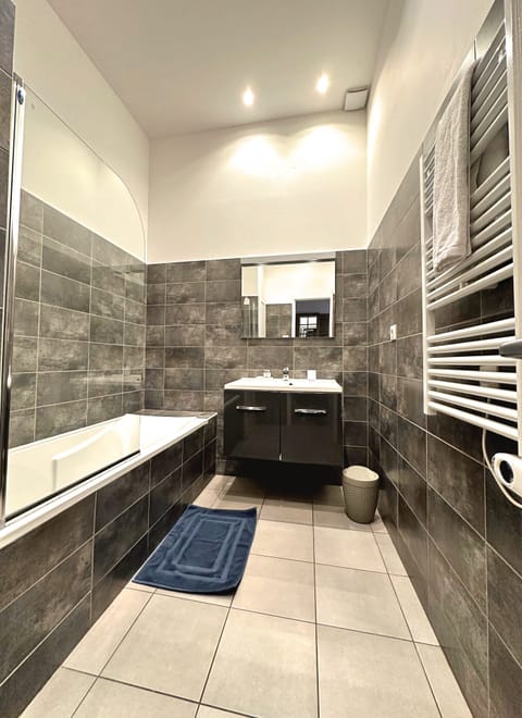 Appartement Le Joyau 2 | Bathroom | Shower, hair dryer, towels, soap