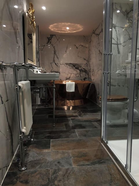 Free toiletries, hair dryer, towels