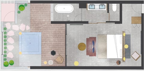 Premier Ocean View King,13 years or older, Non Smoking | Floor plan