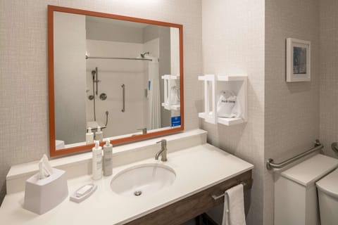Suite, 2 Queen Beds, Accessible (Roll-In Shower, Wet Bar) | Bathroom shower