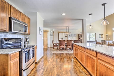 Another look at the kitchen and the custom appliances.