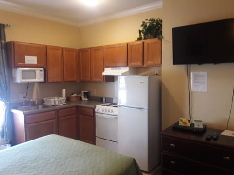 Executive Room, 1 Bedroom, Non Smoking | Private kitchen | Mini-fridge, microwave, oven, stovetop