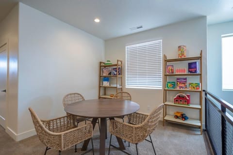 Game nook in upstairs living room