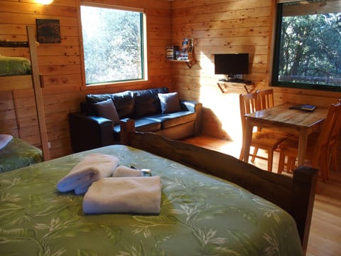 Studio Cabin - Gas fire | Free WiFi, bed sheets, wheelchair access