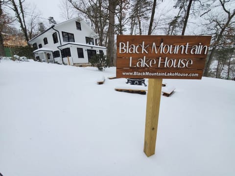 Fun snow day at the Black Mountain Lake House