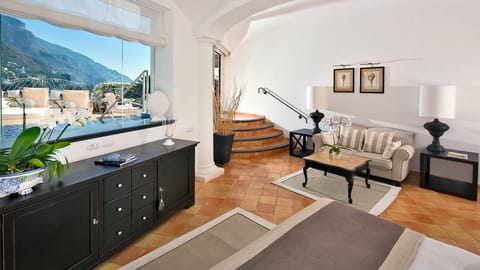 Suite, 2 Bedrooms, Private Pool, Sea View | Hypo-allergenic bedding, minibar, in-room safe, desk