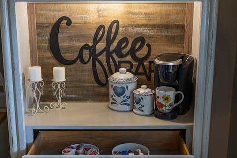 Cute coffee bar with everything provided!