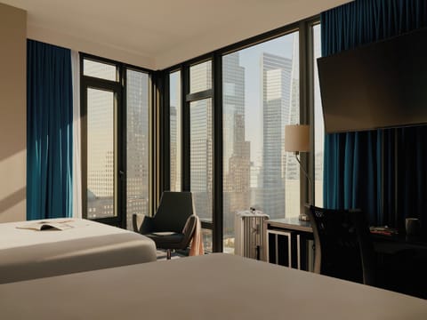 Superior Room, 2 Double Beds (9/11 Memorial and Hudson River View) | Premium bedding, in-room safe, desk, laptop workspace