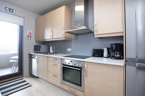 Standard Extra Apartment with balcony - free parking | Private kitchen | Full-size fridge, microwave, stovetop, dishwasher