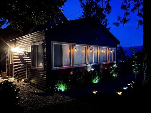 Solar lights add charm at night 