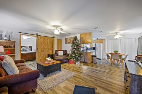 Spacious and cozy living room.
