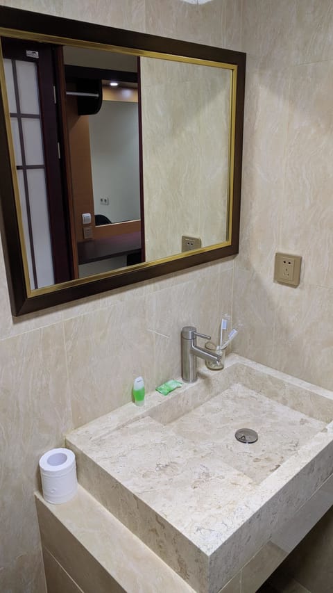 Deluxe Room | Bathroom | Shower, free toiletries, hair dryer, slippers