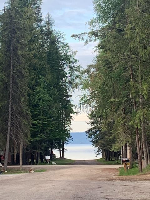 View of Priest Lake from the front deck