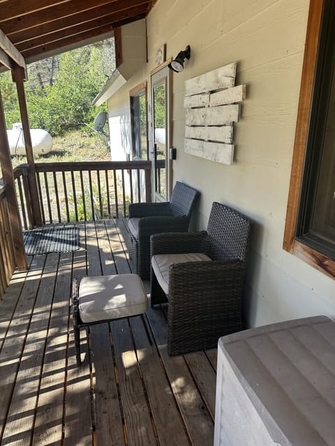 Sit outside with a cup of hot coffee and enjoy the quiet.