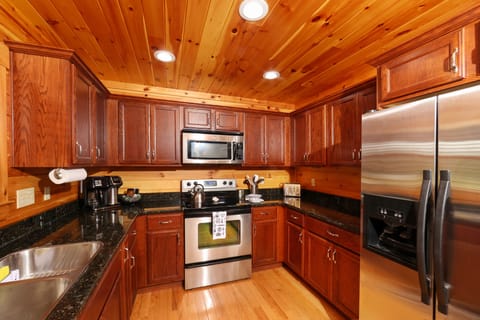 Kitchen with modern amenities