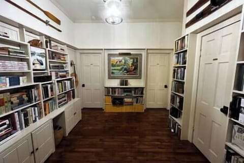 Upstairs common area...we have many treasures here: books, paintings and games.