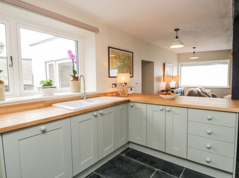 Cottage | Private kitchen | Fridge, dishwasher, electric kettle, cookware/dishes/utensils