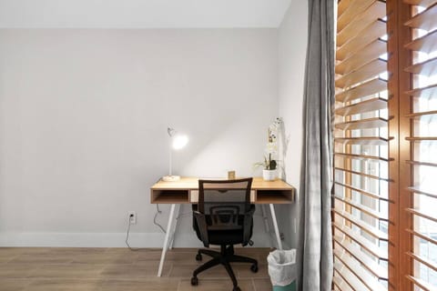 This office is equipped with desk, wifi and seating area